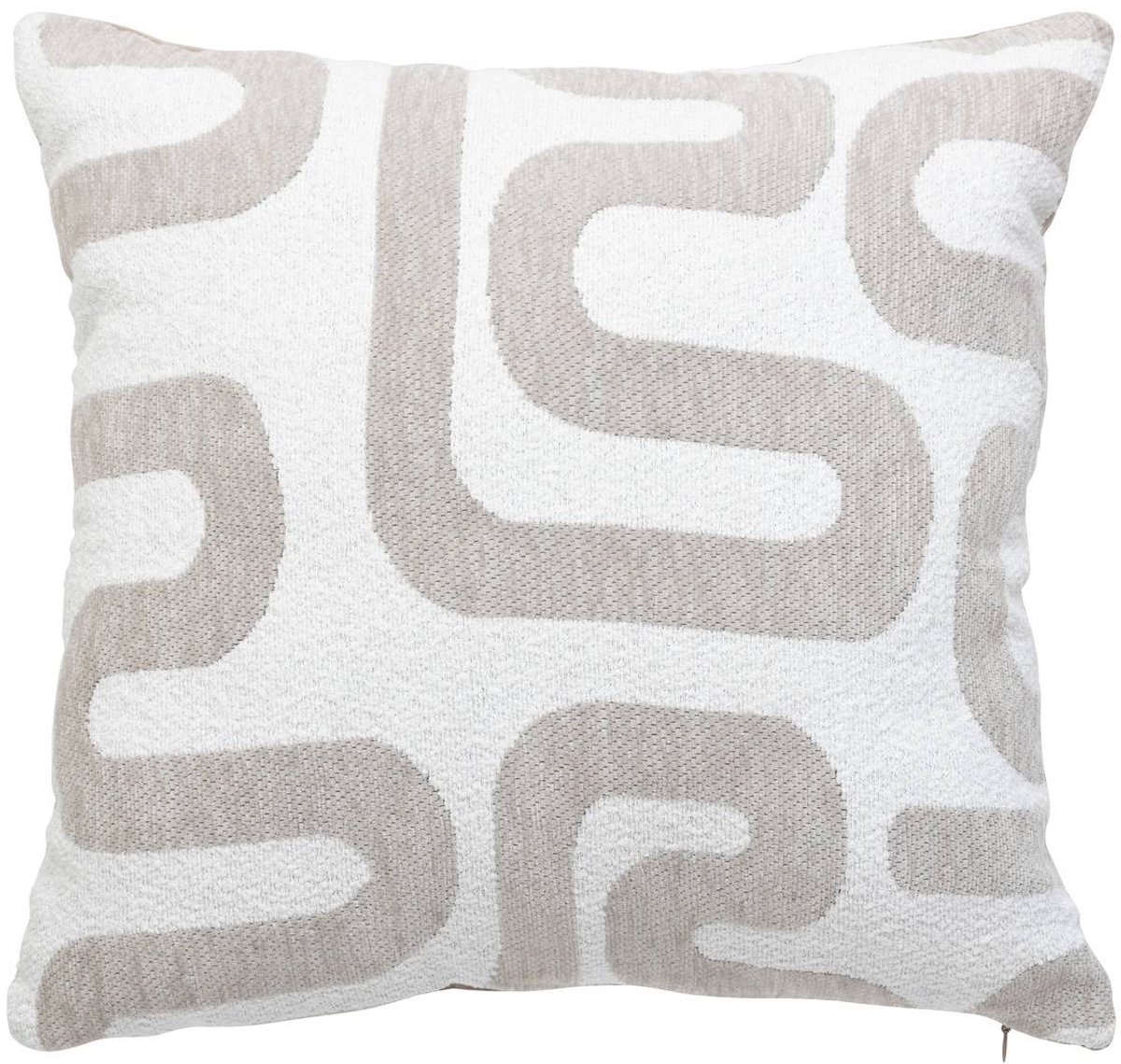 Kussen met afneembare hoes van jacquard-chenille SAFINA