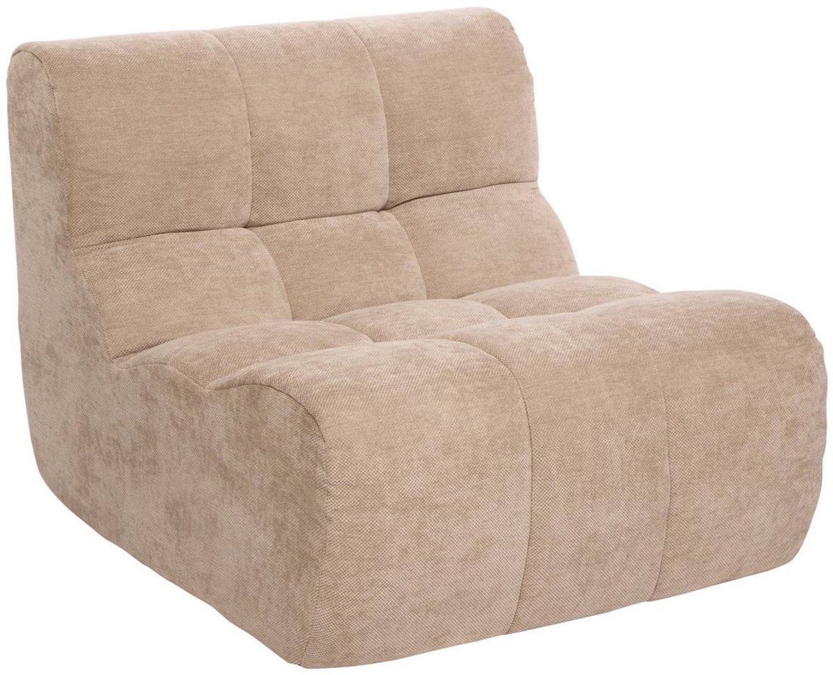 Gecapitonneerde stoffen fauteuil MIROA