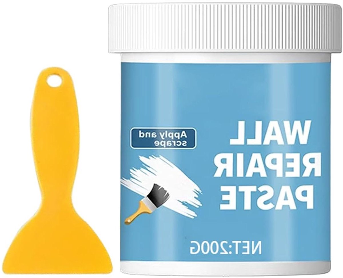 Muurreparatieset - Muurvuller pasta - Scheuren vullen - Kant-en-klaar met schraper - 200 g - Wit