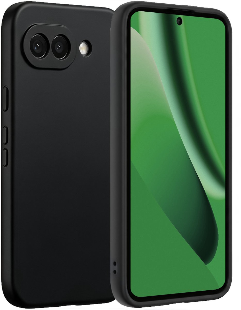 Hoesje Geschikt voor Google Pixel 10a - Sterk & Shockproof - Hoes Cover - Siliconen Case - Zwart