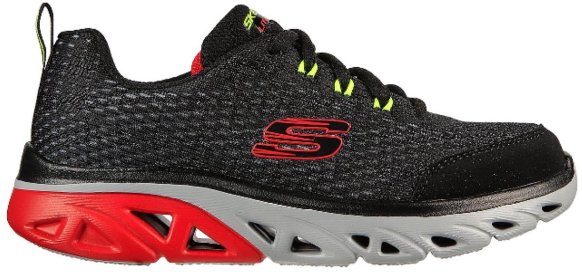 SKECHERS GLIDE-STEP SPORT, 403800L-BKRD, Unisex, Black Skechers Comfortable Shoes, Unisex, 403800L-BKRD, Black, 27