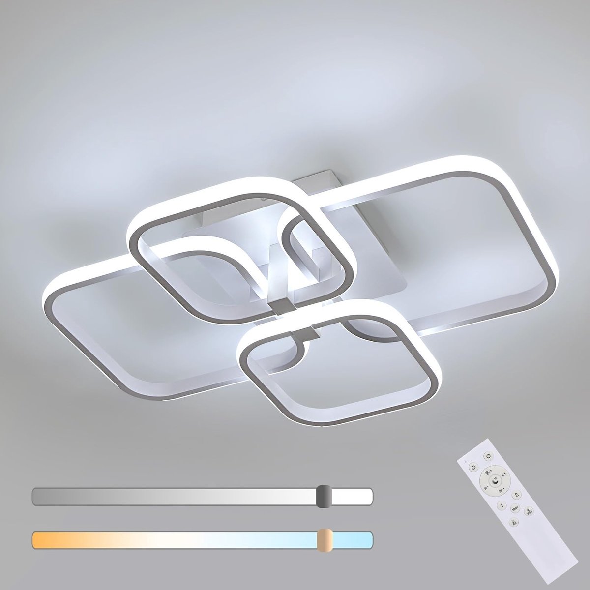 Omgoods - Dimbare LED Plafondlamp 48W met Afstandsbediening