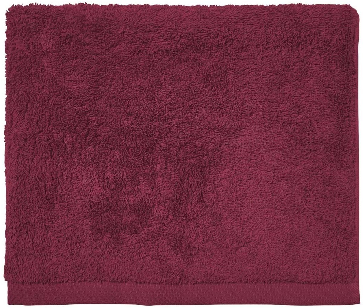Omgoods - Effen Katoenen Gastendoekje 30x50 cm - Super Absorberend Rood
