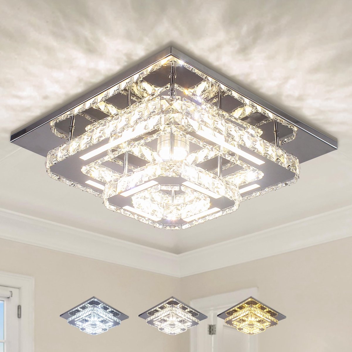 Omgoods - LED Kroonluchter met Verstelbare Kleurtemperatuur
