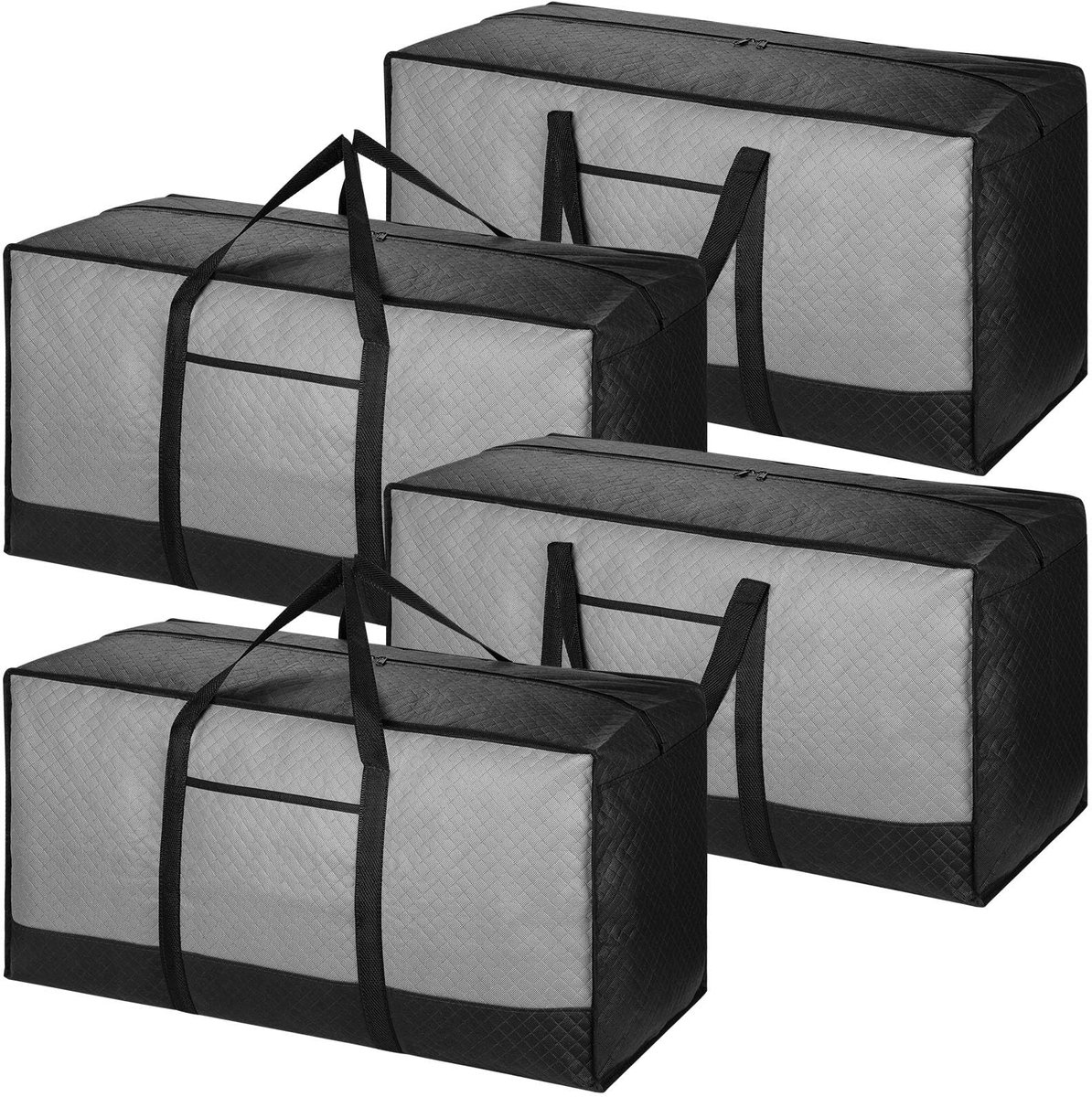 Omgoods - Set van 4 Sterke Verhuisdozen met Deksel (120L)