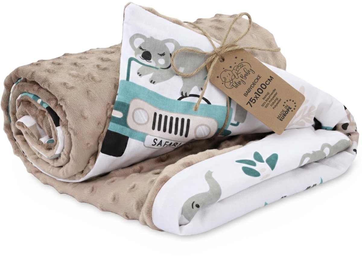 Omgoods - Cuddly Babydeken All-Seasons met Pluche Stof - 75x100 cm