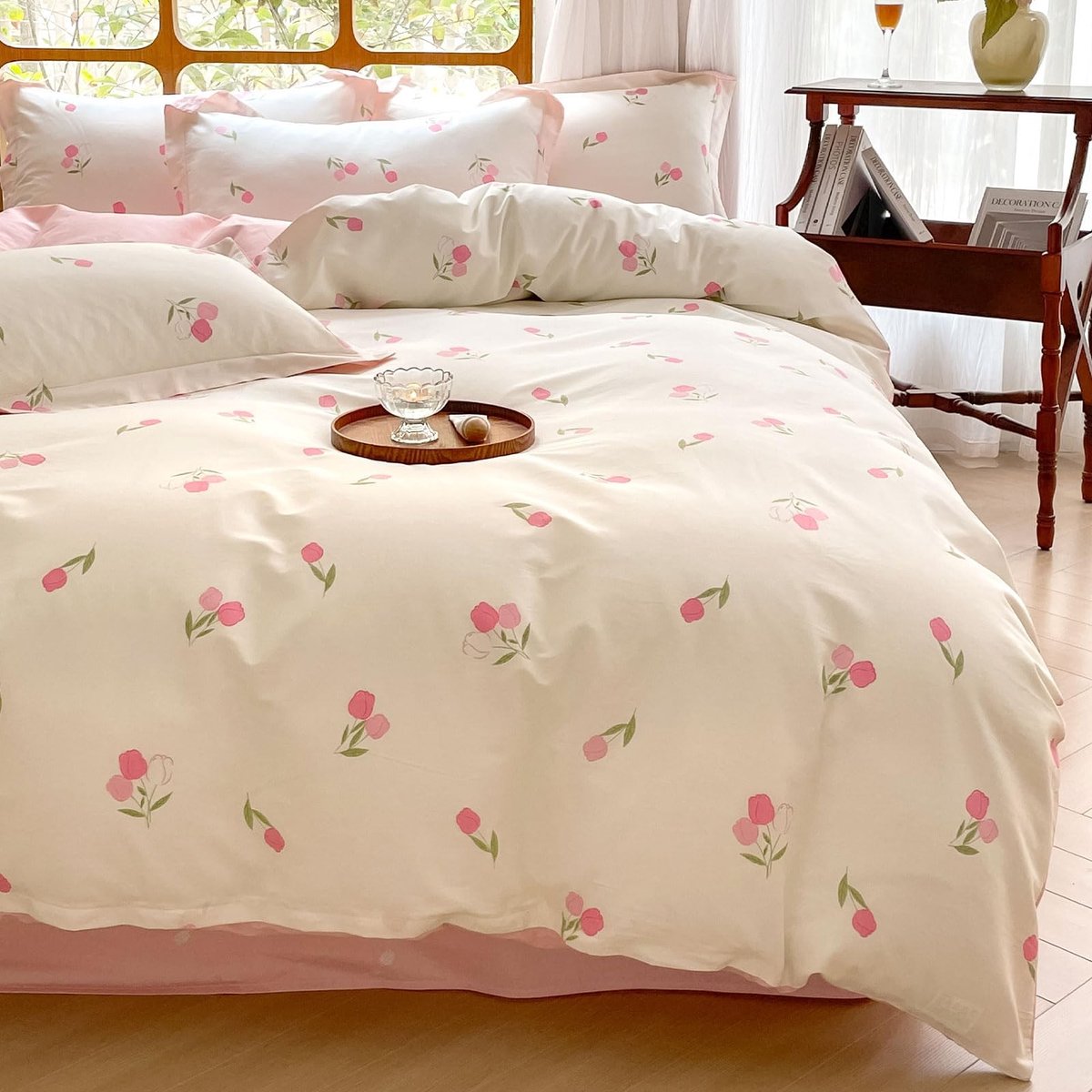 Omgoods - Katoenen Bedlinnen Set 155 x 220 cm met Kussensloop