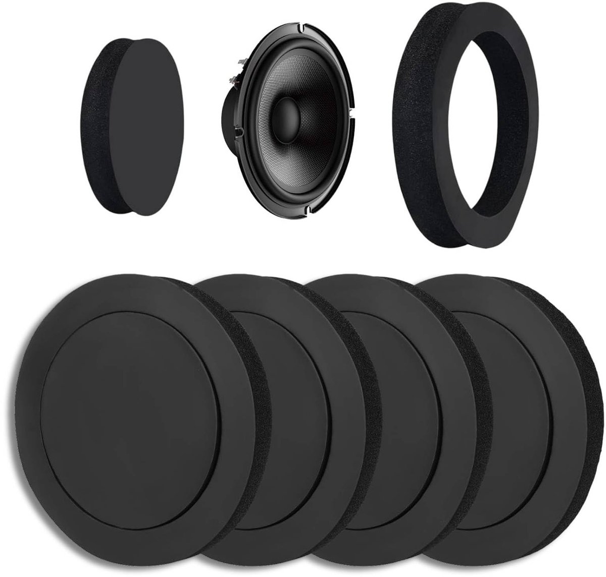 Omgoods - Geluidsisolatie Katoen - Geluidsdempende Pad voor Auto - 19.5x14.5cm - Ideaal voor Speakers - Verbetert Geluidskwaliteit - Geschikt voor...
