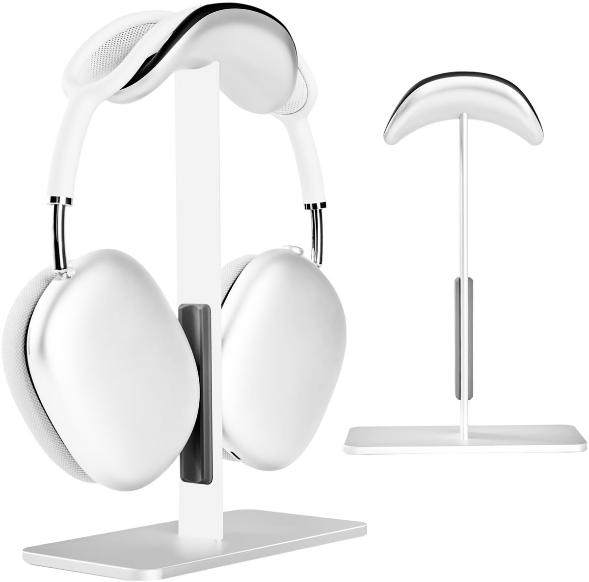 Omgoods - Hoofdtelefoon Standaard met Slaapstand voor Koptelefoons Aluminium Zilver