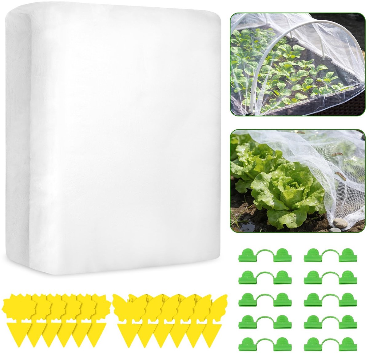 Omgoods - Insectennet voor Tuin 3 x 10 m voor Planten en Groenten