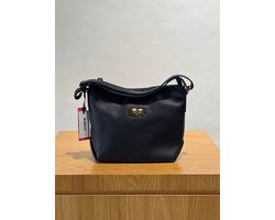 Baldinini handtas donkerblauw met schouderriem en logoplaatje voor dames - U