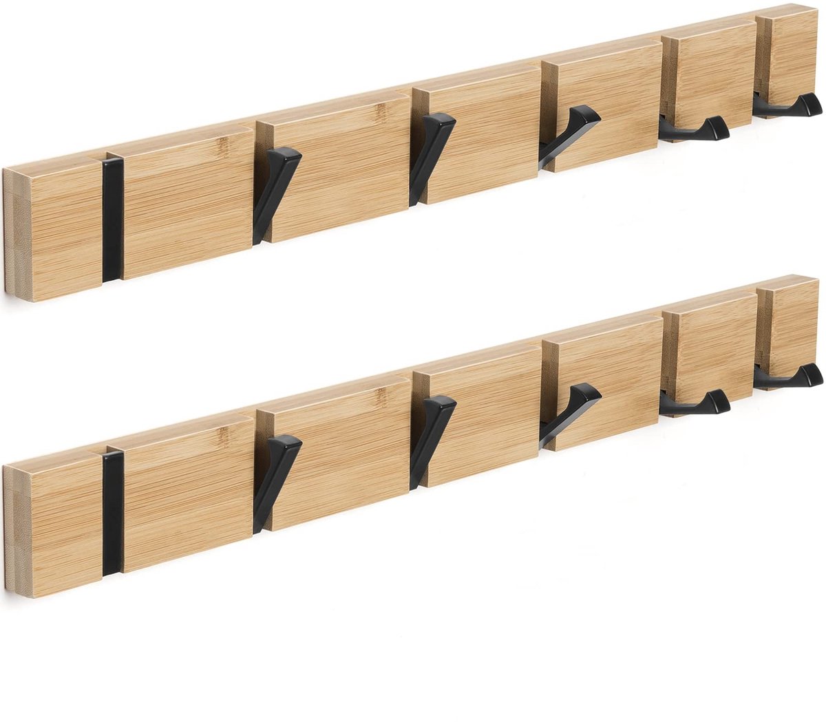 Omgoods - Set van 2 Wandhaken met Inklapbare Haakjes