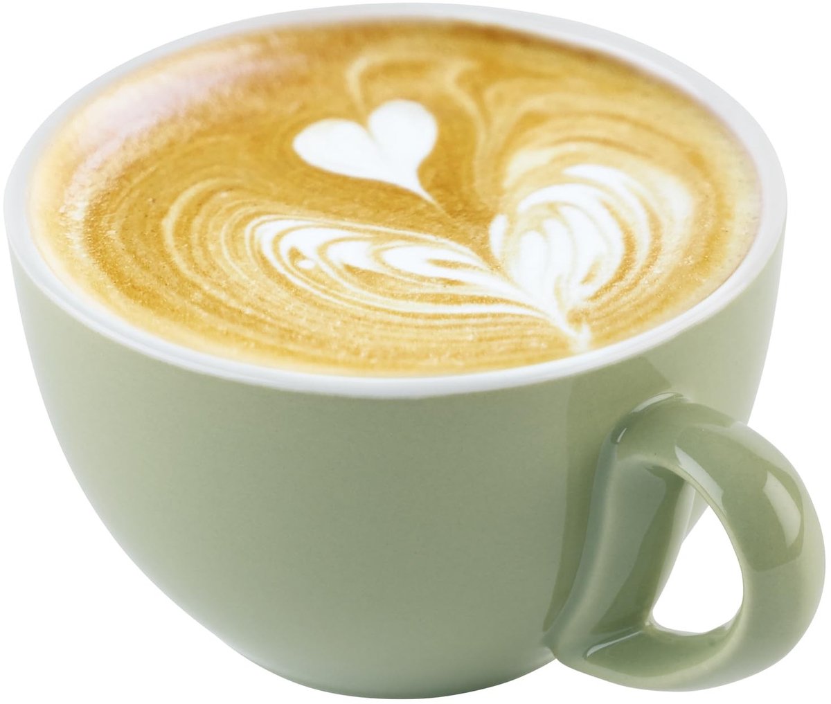 Omgoods - Groene Cappuccino Kop met Handvat 300 ml