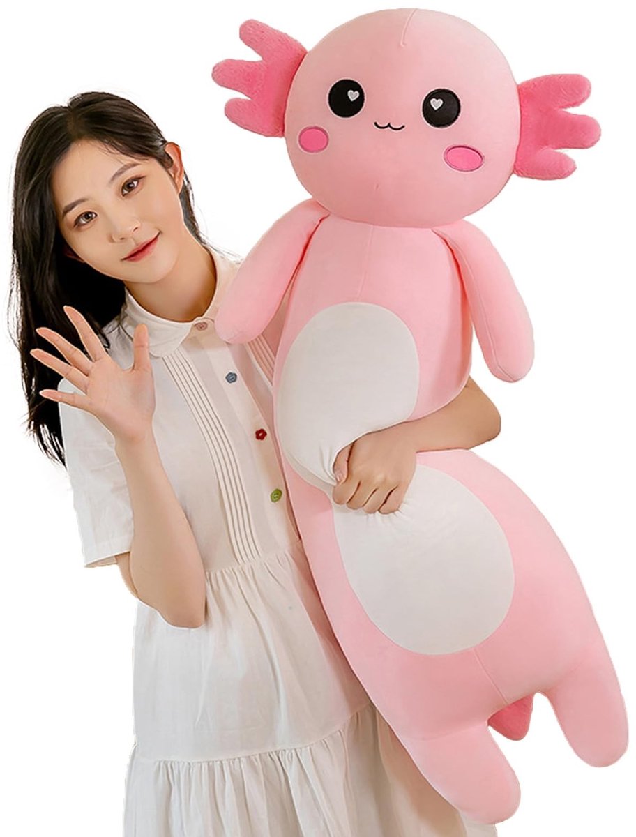 Omgoods - Schattige Axolotl Pluche Kussen 100cm