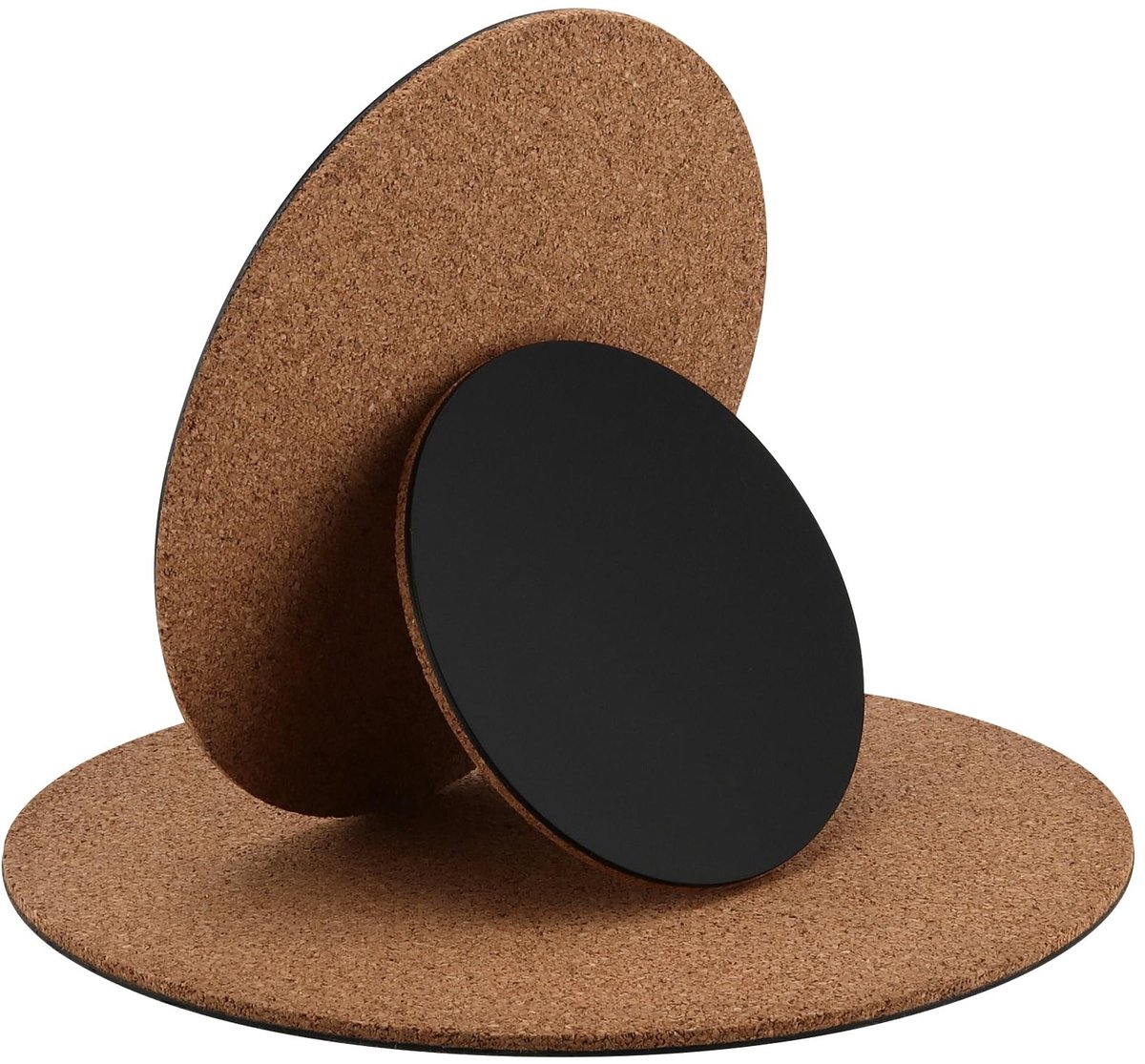Omgoods- Kurkplantenpotonderzetters 16 stuks - Ronde Kurkplantenmatten - Absorberende Kurkmat - Waterbestendig - Tafelplant Onderzetters - 25 cm - Plantenonderzetters