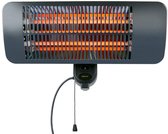 alpina Infrarood Verwarming Hangend - Terras Heater 2000W 3 Warmtestanden - Spatwaterdichte Terrasheater IP34 met Infrarood Paneel - Terrasverwarmer