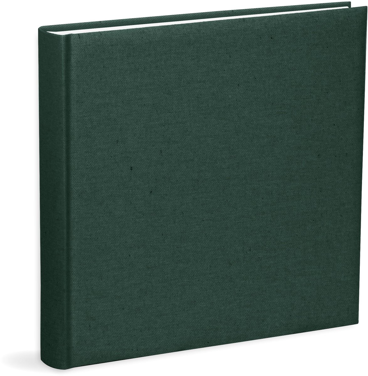 Omgoods - Fotoalbum 31 x 31 cm met Groene Katoenen Cover en 80 Bladzijden