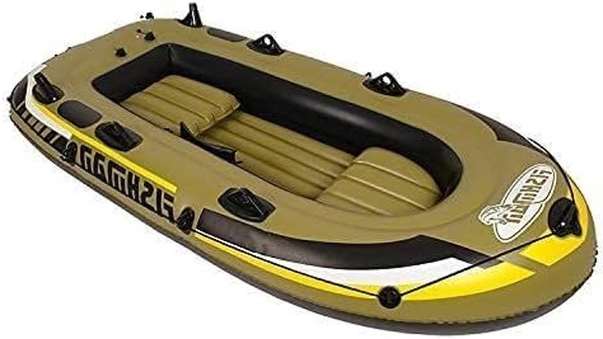 Opblaasbare Kajak - PVC Boot - Vissen en Spelen - Vier Onafhankelijke Airbags - 218 x 110 x 36 cm