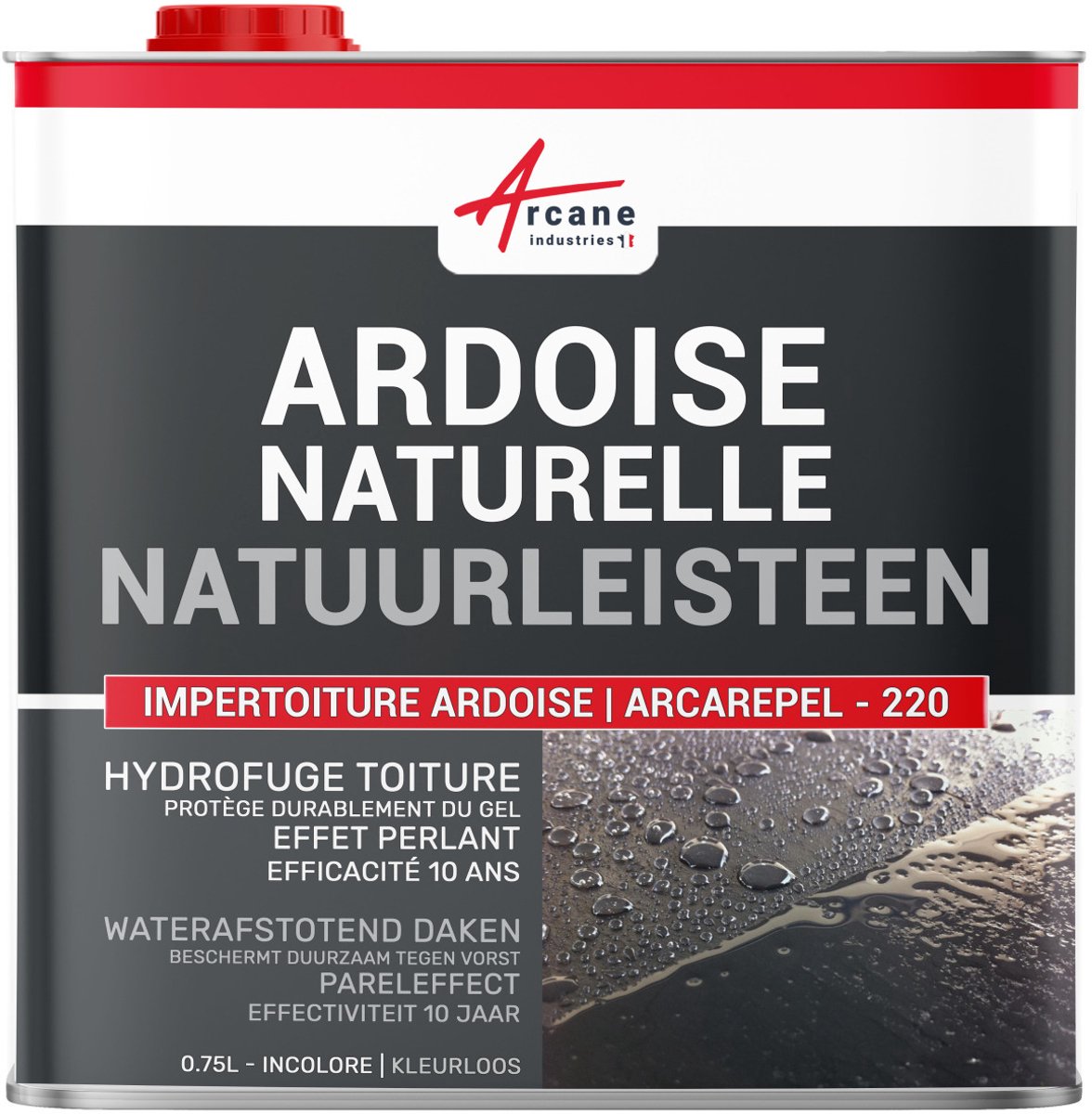 Waterafstotende kleurloze coating voor leistenen daken: IMPERTOITURE LEISTEEN