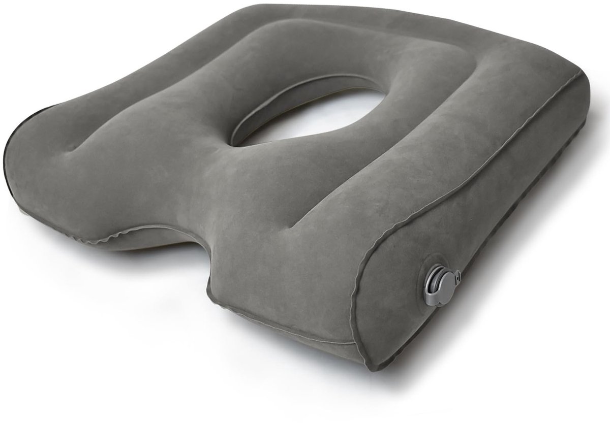 Omgoods - Multifunctioneel Opblaasbaar Zitkussen voor Comfort en Ondersteuning