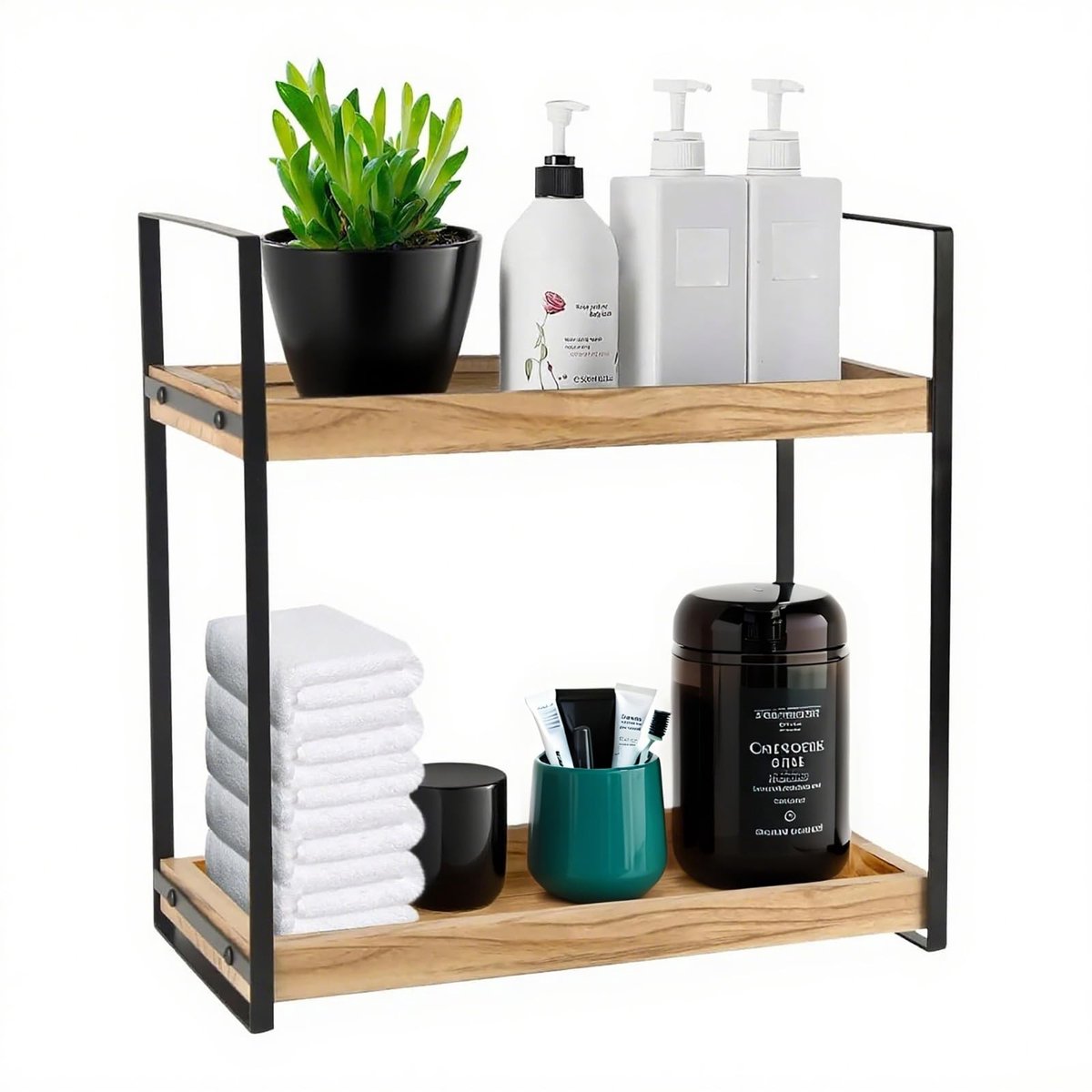 Omgoods - Staande Badkamer Organizer met 2 Niveaus