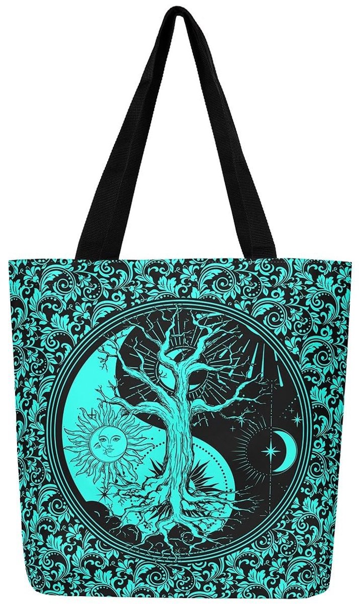 Omgoods - Bohemian Canvas Tote Bag voor Vrouwen 50x40cm
