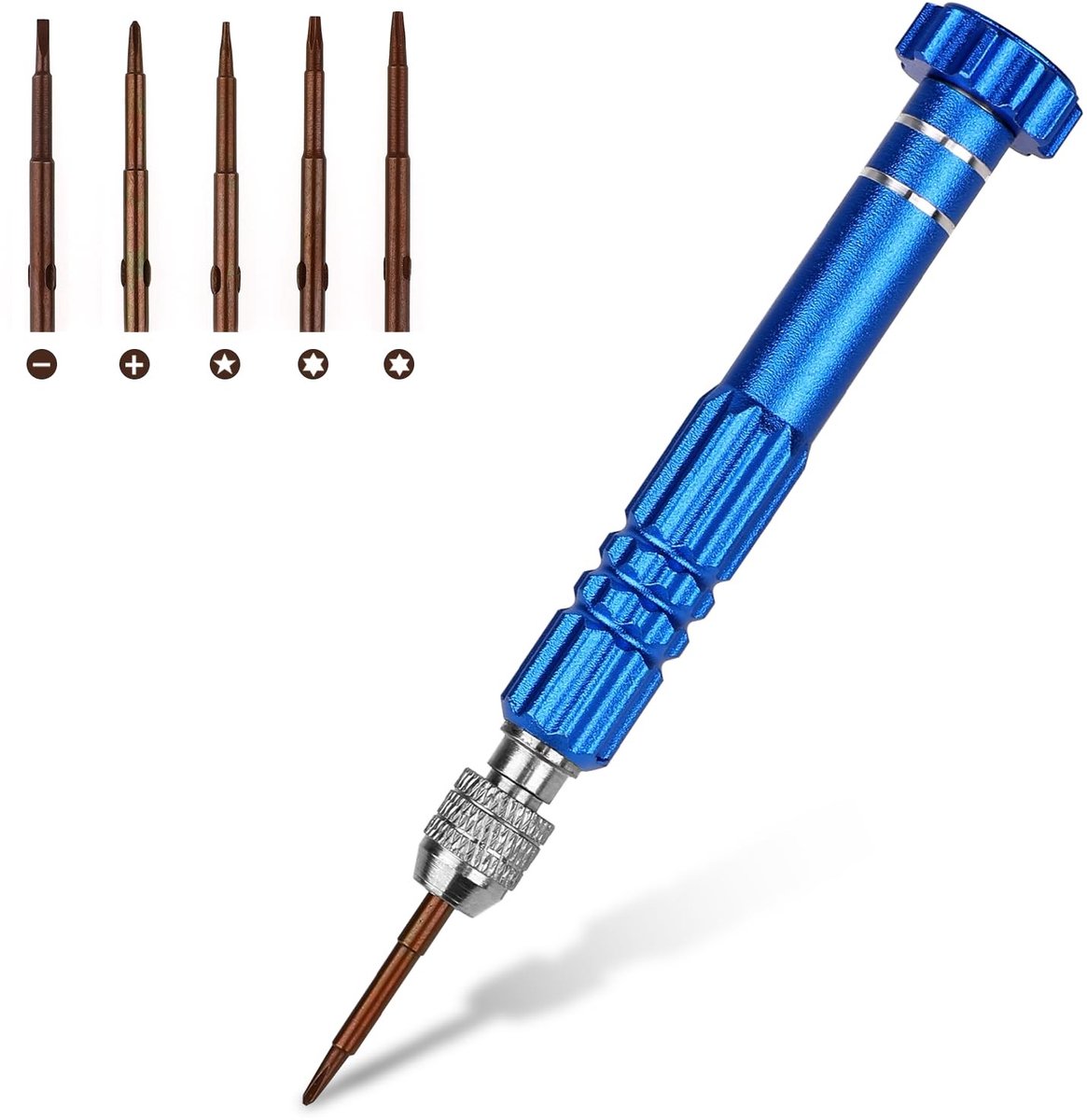 Omgoods - 5-in-1 Mini Schroevendraaier Set - Precisie Gereedschap voor Elektronica