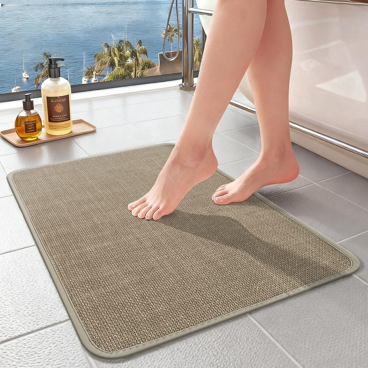 Omgoods - Absorbente Antislip Douchemats 60x90 cm voor Badkamer en Keuken
