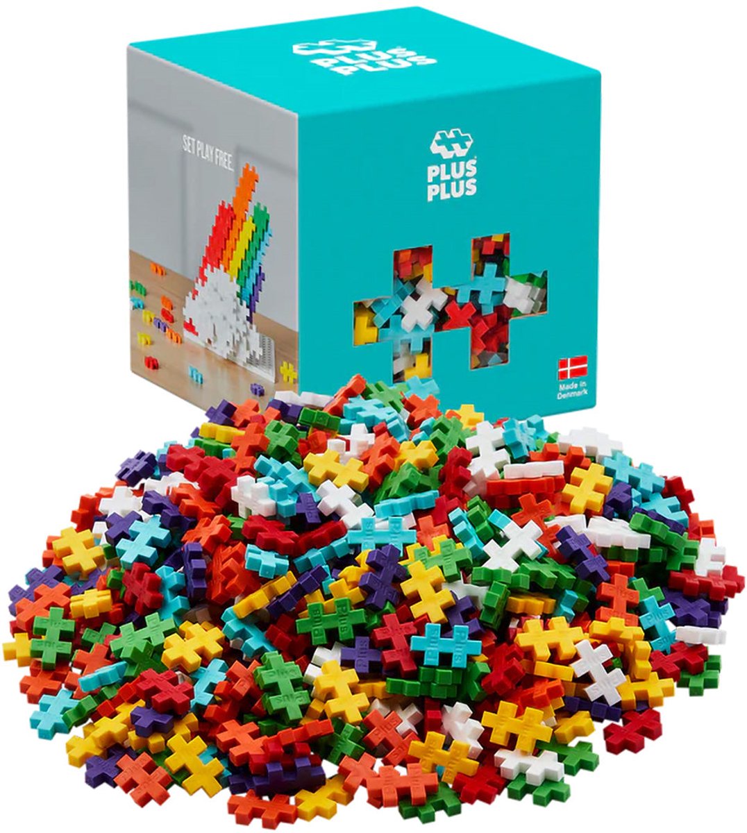 Plus-Plus Basic Regenboog 600 delige bouwset - 3976 - Bouwspeelgoed - Constructiespeelgoed - Set met bouwstenen - Vanaf 5 jaar — afbeelding 9