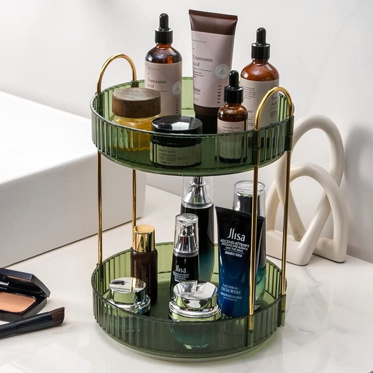 Omgoods - 360 graden draaibare make-up organizer voor badkamer en slaapkamer