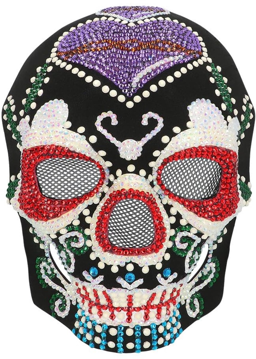 Omgoods - Dag van de Doden Gezichtsmasker voor Feestelijke Gelegenheden