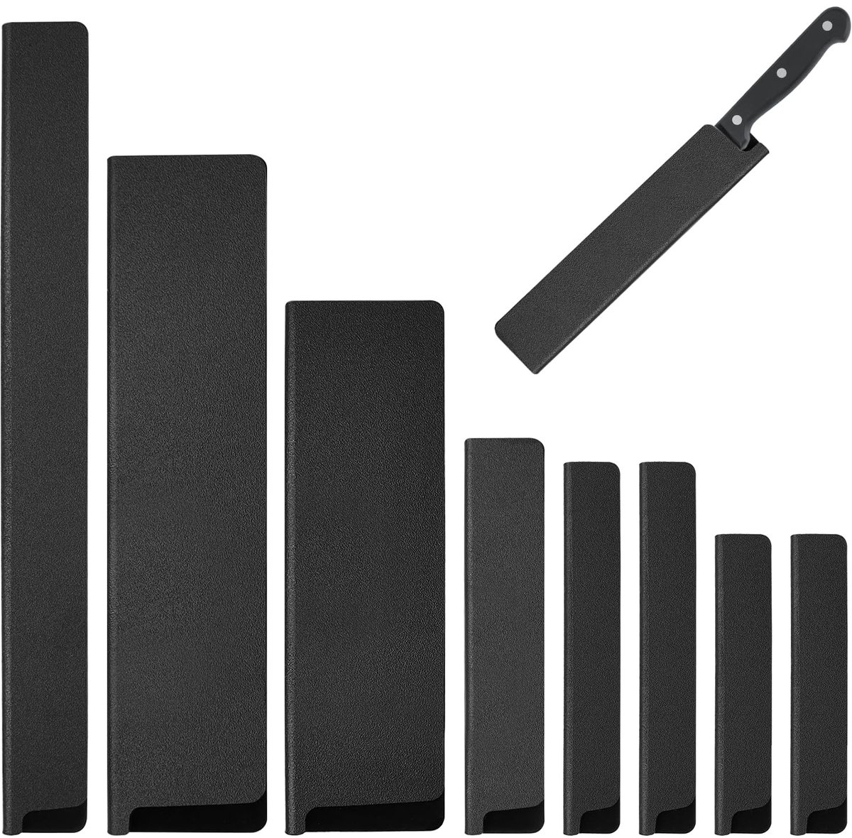 Omgoods - Set van 8 Beschermhoezen voor Messen - ABS en Flocking