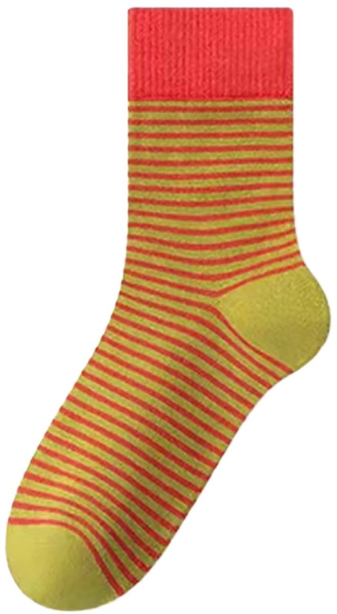 Omgoods - Dames Calfsokken in Geel, One Size