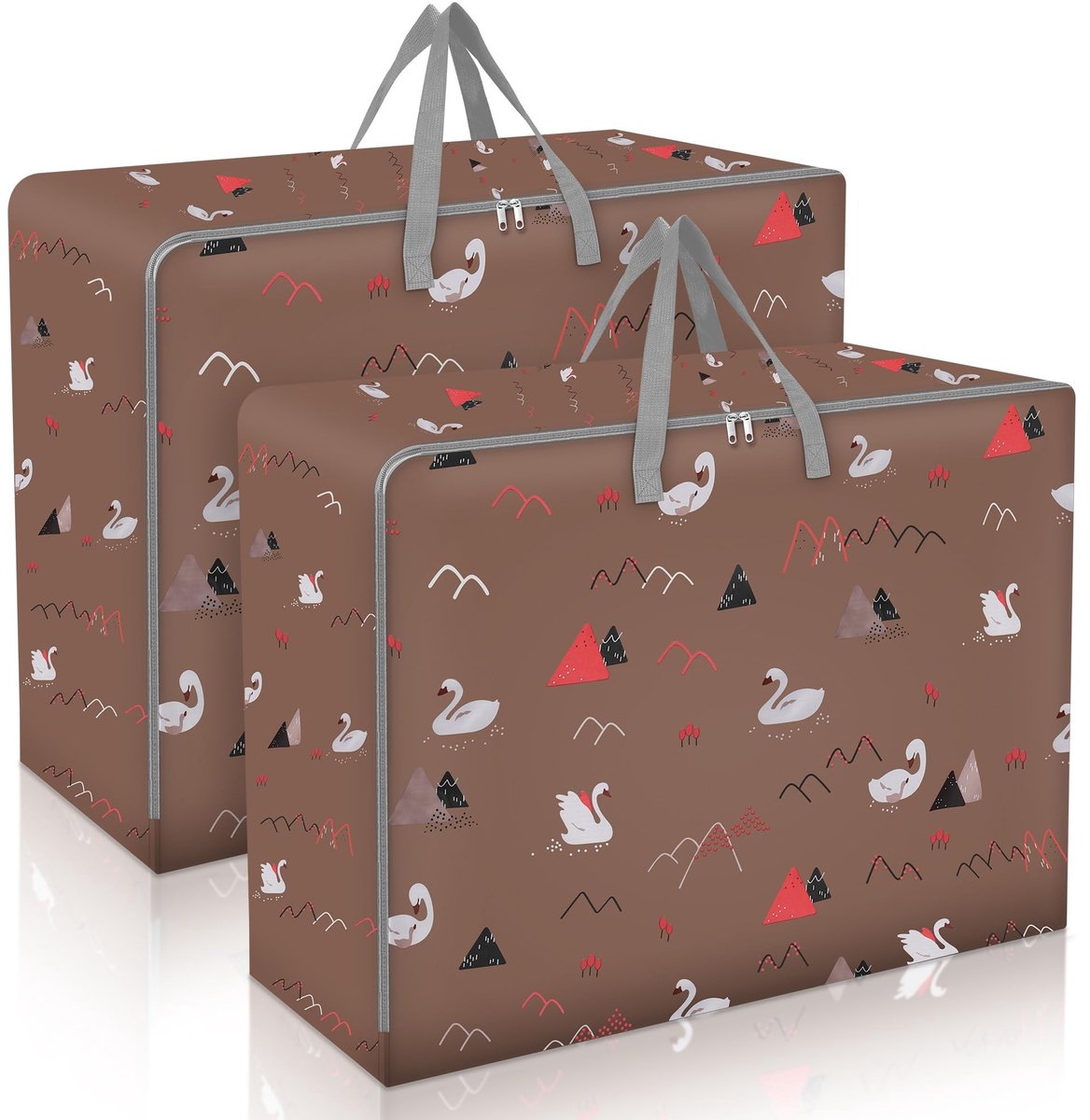 Omgoods- Opbergtas 2 stuks 105 l - Grote Opbergtas - Waterdichte Verhuiszakken - Oxford-stof - 70 x 50 x 30 cm - Opvouwbaar - Opbergtassen
