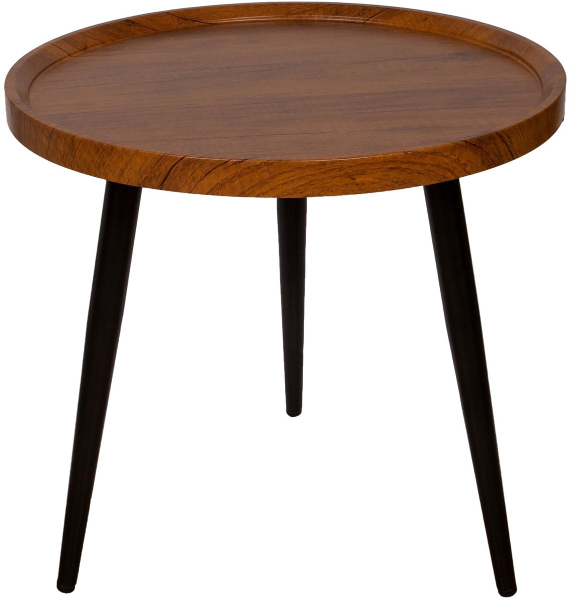 Omgoods - Ronde Bijzettafel van Natuurlijk Hout