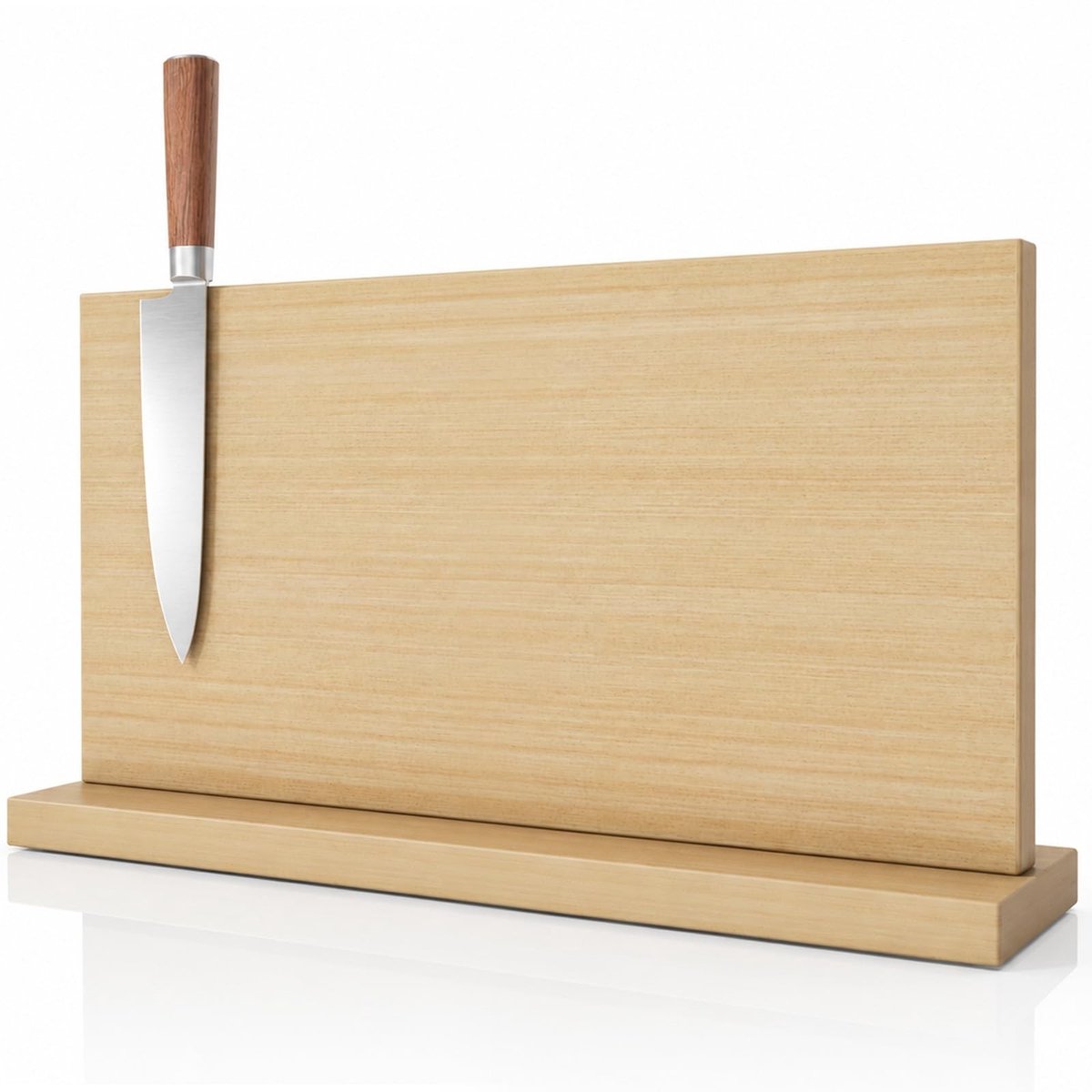Omgoods - Extra Grote Magnetische Messenhouder van Hout