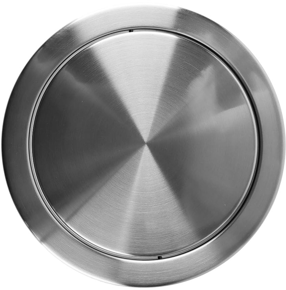 Omgoods - Ronde Vervangende Deksel voor Prullenbak, RVS, 21 cm