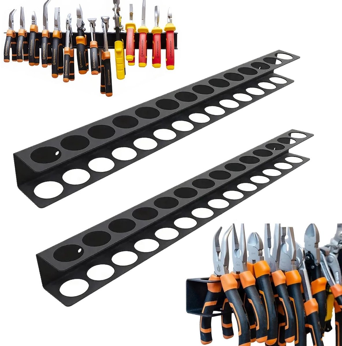 Omgoods - 2 Stuks Schroevendraaier Organizer met Wandbevestiging