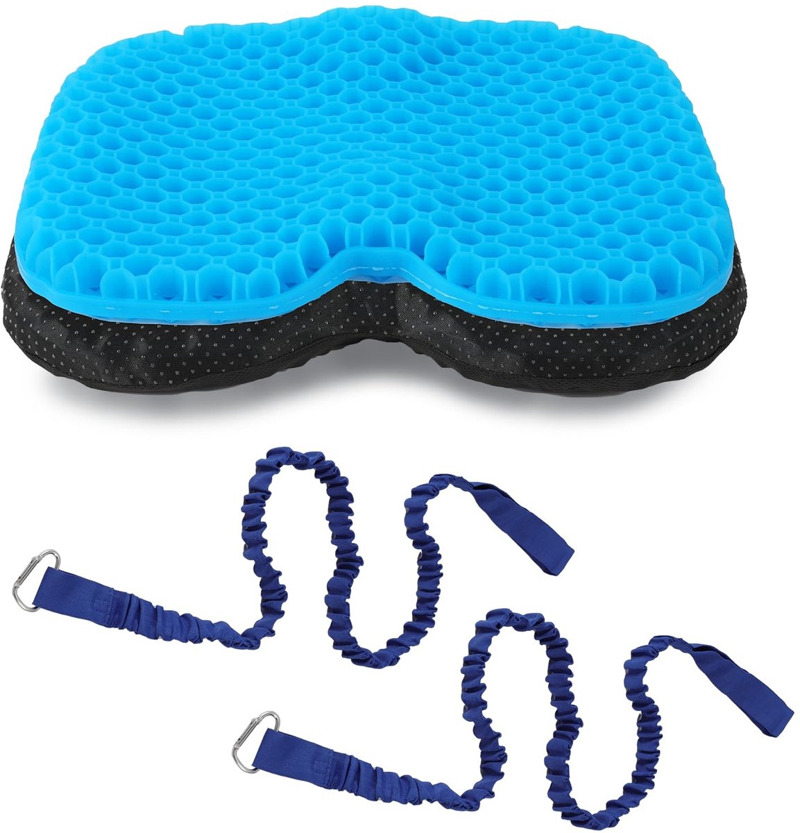 Omgoods - 3D Gel Kayak Zitkussen met Paddle Riemen voor Comfort en Ondersteuning