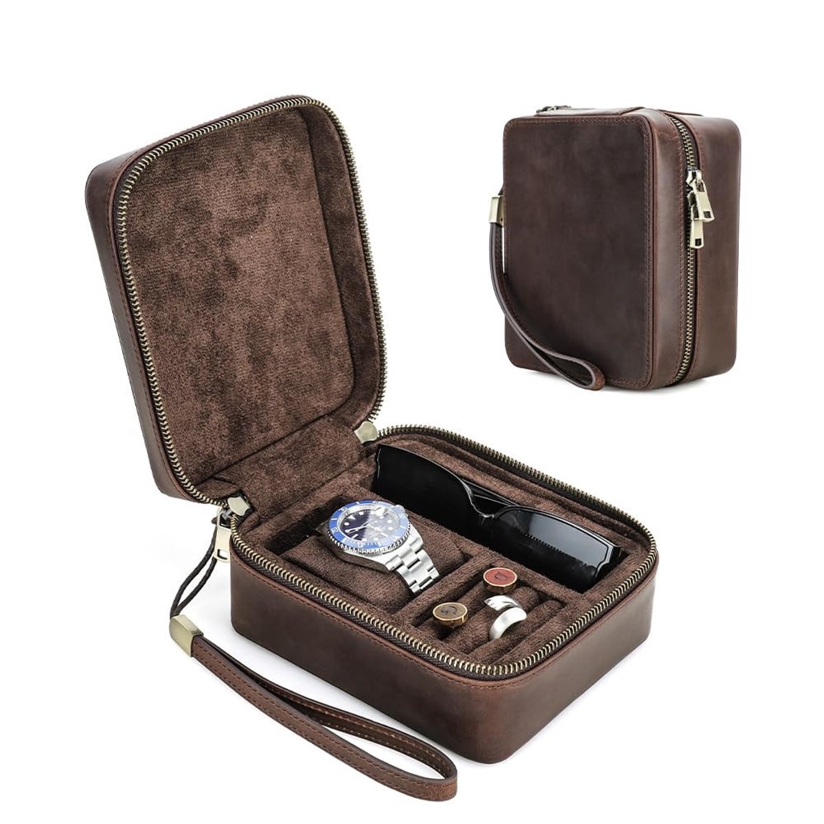Omgoods - Premium Lederen Opbergdoos voor Horloges en Sieraden