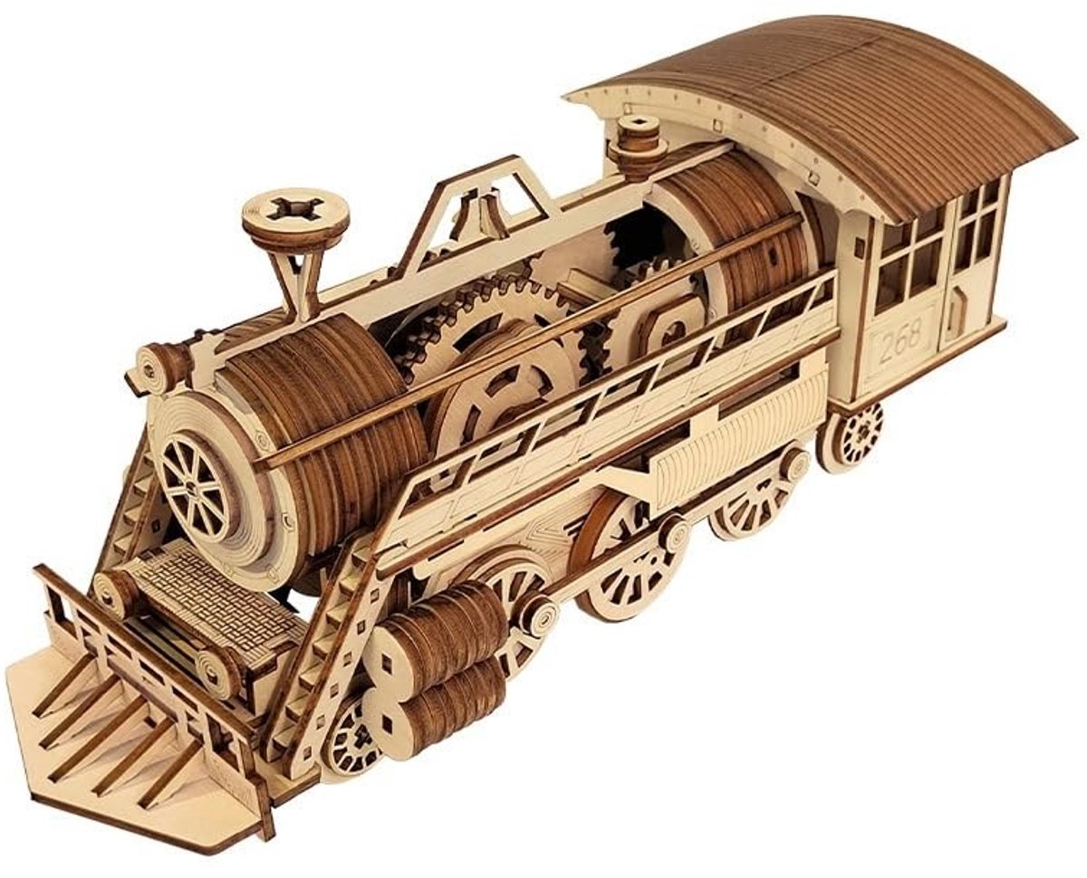 Omgoods - 3D Houten Puzzel met Marmeren Labyrint voor Creatieve Bouwers