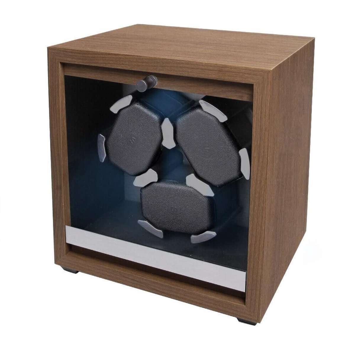 Omgoods - Houten Watchwinder voor 3 Horloges met LED Verlichting