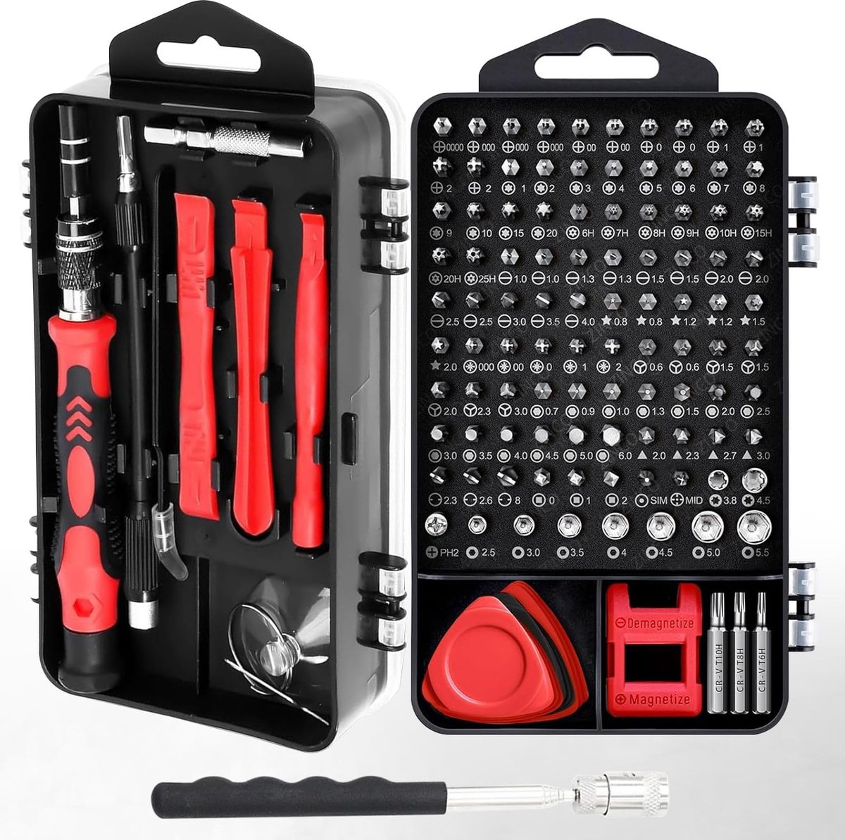 Omgoods - Mini Schroevendraaier Set, 124-in-1 voor Elektronica Reparatie