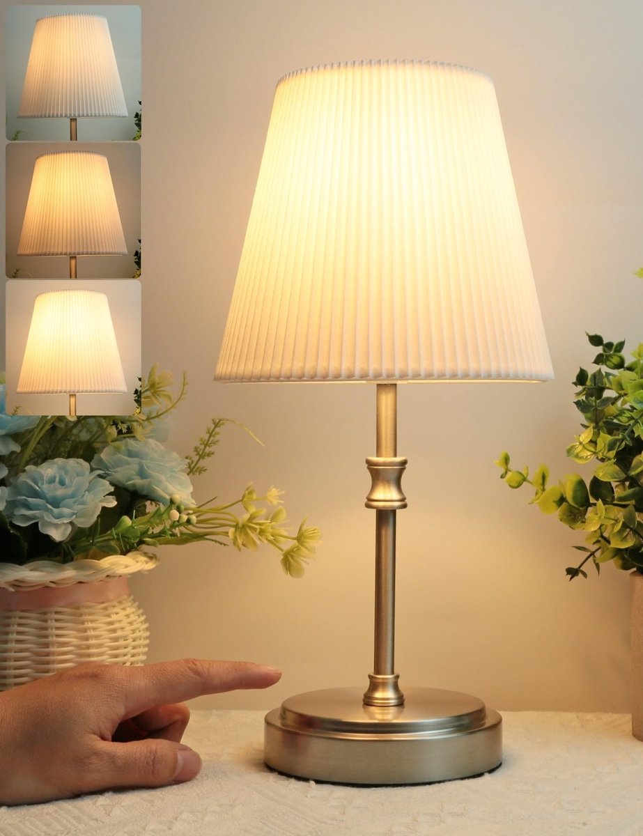 Omgoods - Dimbare Tafel Lamp met 3 Helderheidsniveaus voor Slaapkamer en Woonkamer