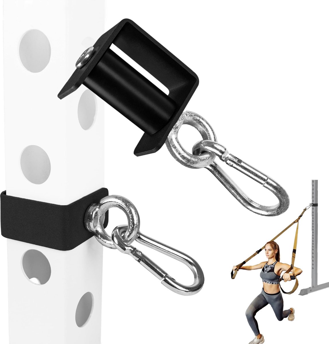 Omgoods - 2 Stuks Power Rack Bevestigingen met Snelsluitingen