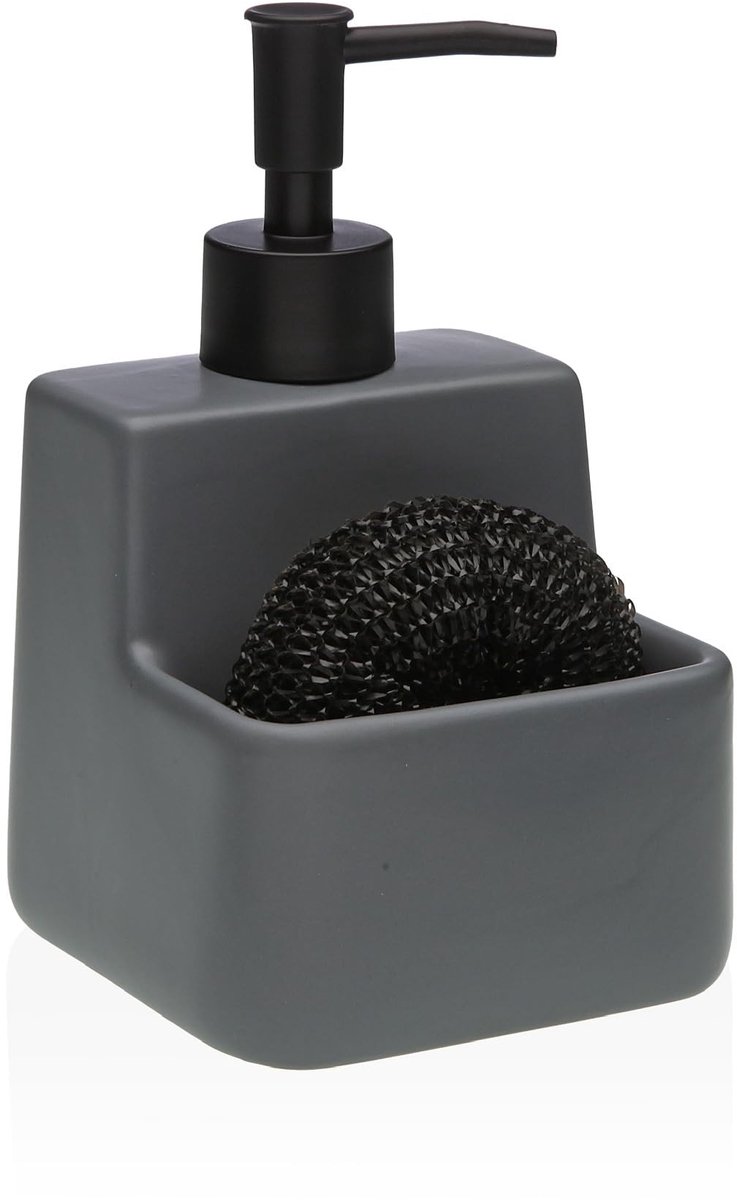 Omgoods - Modern Zeepdispenser met Sponshouder voor Keuken