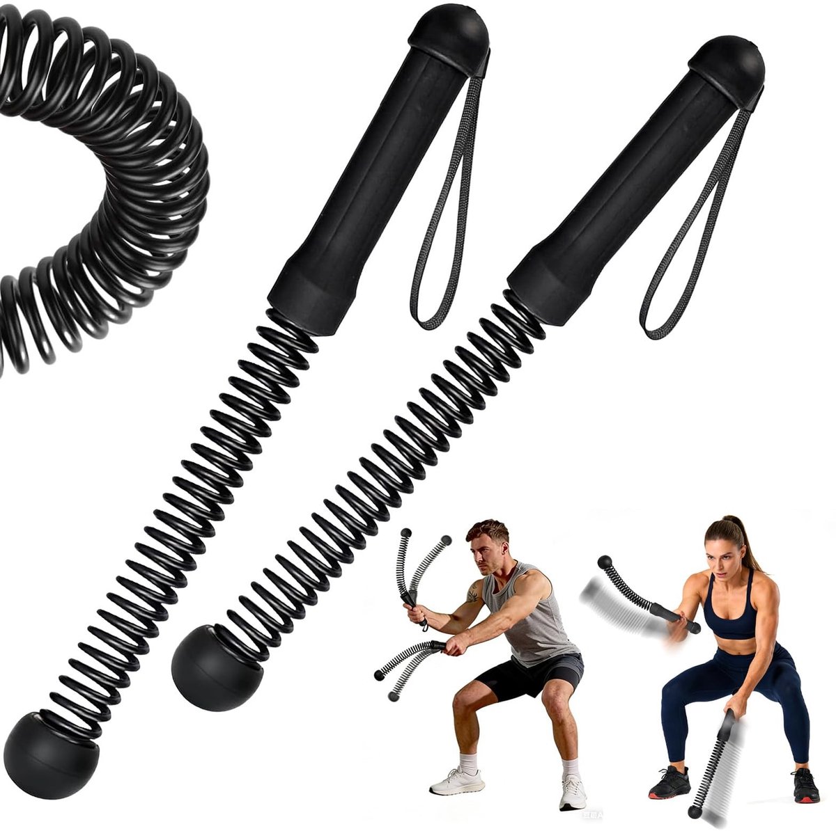 Omgoods - Ropeless Battle Ropes voor Thuis - Draadloze Fitnessapparatuur