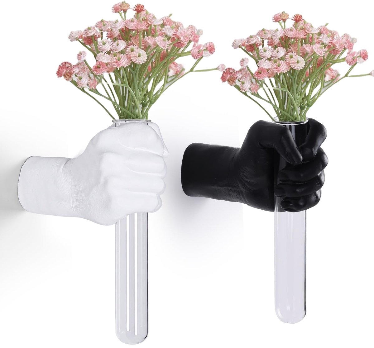 Omgoods - Wand Sculpturen met Hand Vaas voor Unieke Decoratie