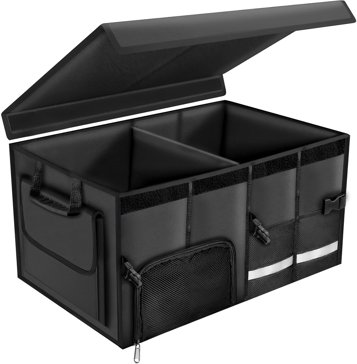 Omgoods - XL Auto Kofferbak Organizer met Deksel en Compartimenten