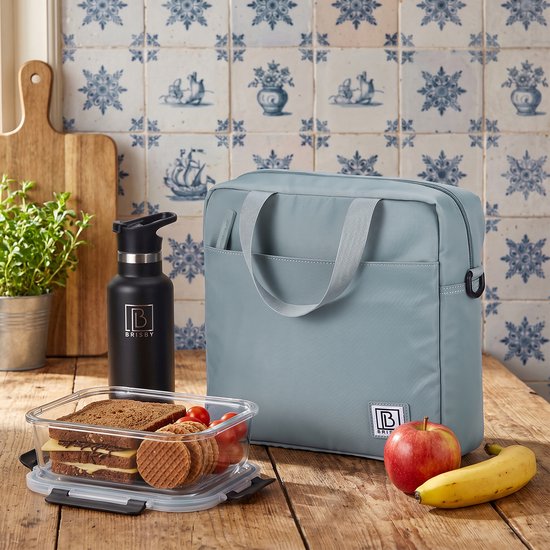 Brisby 4 Laags Geïsoleerde Koeltas - Lunchtas 7 liter - Mist Blue van Brisby — afbeelding 3